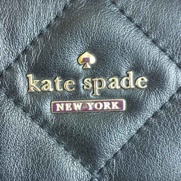 Kate Spade Leather Quilted Satchel Crossbody EUC - Picture 3 of 7